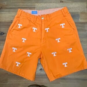 Pennington & Bailes Stadium Shorts Size 34 UT Tennessee Volunteers T Logo Orange